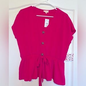 Free Kisses Women’s XL Pink Top